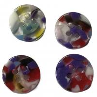 China 14L 4 Holes Plastic Shirt Buttons  With Random Color Use On Shirt Blouses factory