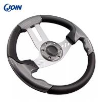 China PVC Wood Grain Racing Steering Wheel 13 Inch For Electric Golf Buggies factory