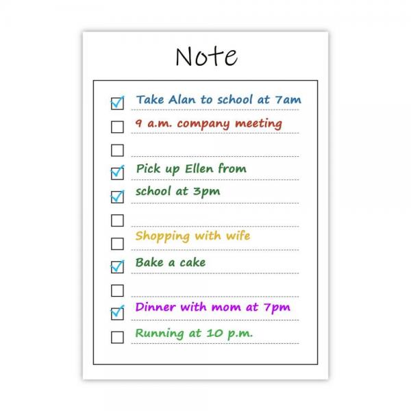 Quality ODM SGS Dry Erase Magnetic Daily Planner Grocery List Notepad for sale