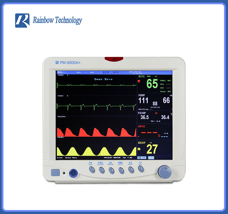 Quality Portable Multi Parameter Patient Monitor Color TFT LCD ECG HR NIBP SpO2 for sale