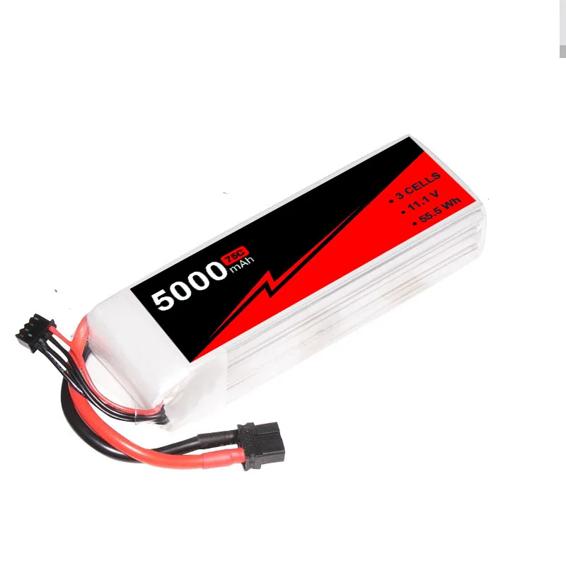 Quality High Capacity UAV Lipo Battery 3 Cells 5000mAh With XT60 Connector for sale