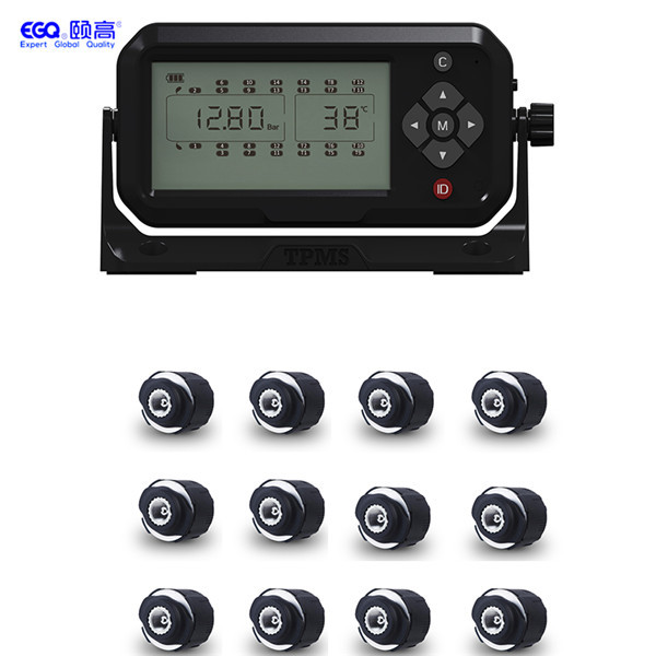 Quality 433.92MHZ Twelve Tire Pressure Monitoring System For Travel Trailers for sale