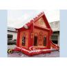 China Commercial Grade Inflatable Christmas Jumping Castle With Slide For Kids And Adults factory