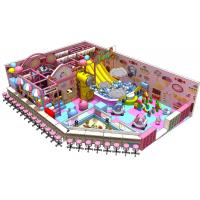 China two level candy theme trampoline park kids indoor play gym with ball pool and slide for sale
