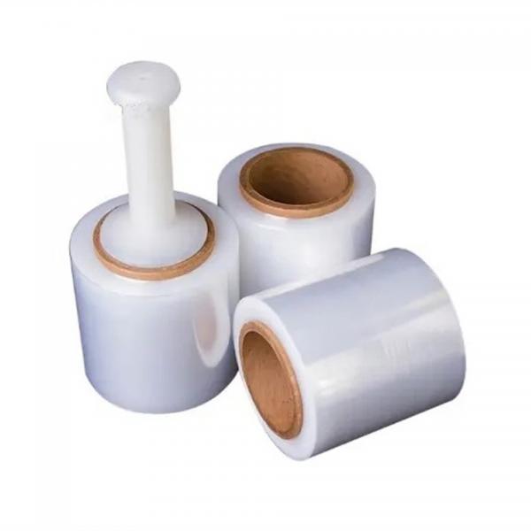 Quality Mini Handheld PE pallet hand stretch wrap Film With Handle Dispenser for sale