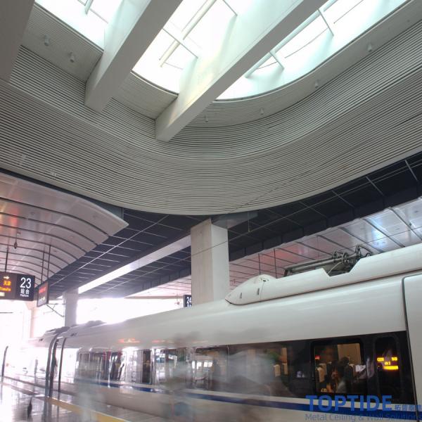 Quality Custom Made Curved Aluminium Profile Decorative Metal Suspended Multi System for sale