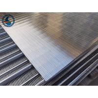 China 500um Aisi 304 Slot Wedge Wire Screen Panels For Filtration factory