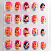 China Barbie Doll French Manicure Fake Nails Art Tips For Childrens factory