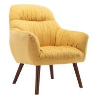 China China Furniture Wholesale Price Wood Frames Armchair Modern Fabric Leisure Chair Solid Wood Legs Accent Chair Furniture factory