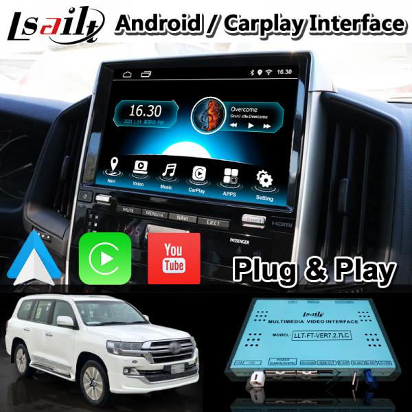 Quality 4+64GB Android Carplay Video Interface for Toyota Land Cruiser LC200 LC-GT GXR 2018-2021 Touch 3 for sale