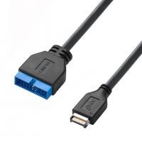 China Computer Motherboard Power Cable USB 3.1 Type-E Male To IDC20P Male Adapter Cable 20-Pin Extension Cable factory