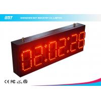 China Ultra Thin Wall Digital Led Clock Display / Red Led Wall Clock factory