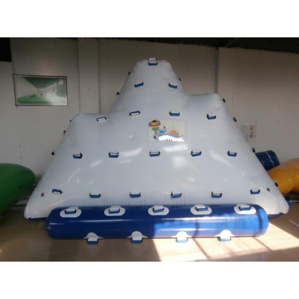 Quality 2 Sides Climbing Inflatable Floating Iceberg For Hotel Or Family Pool for sale