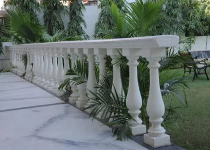 Quality Popular White FRP Balustrade Fiberglass Balcony Railings For Home Hotel for sale
