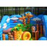 China 0.55mm PVC Taprulins Inflatable Fun City / Bounce House Indoor Playground factory