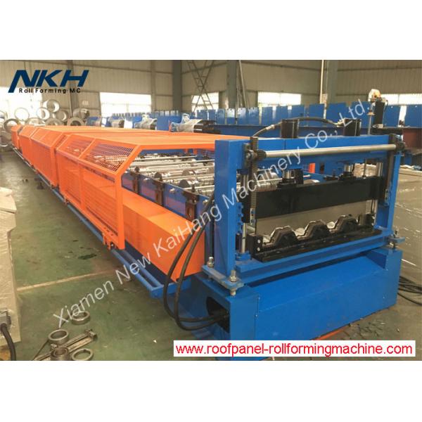 Quality 76mm Height Rib Floor Deck Roll Forming Machine For Composite Metal Deck Panel for sale