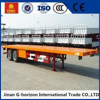 Buy cheap Double Axles 20ft 40ft Flat Bed Semi Trailer 2 axles container semi truck from wholesalers