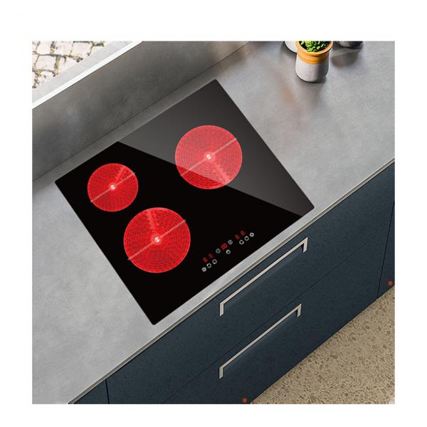 Quality Infrared Heating Touch Control Ceramic Hob Stove Low Radiation 3 Burner for sale