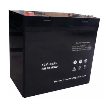Quality Charging Sealed Lead Acid Batteries 12v 55ah / UPS Rechargeable Battery for sale
