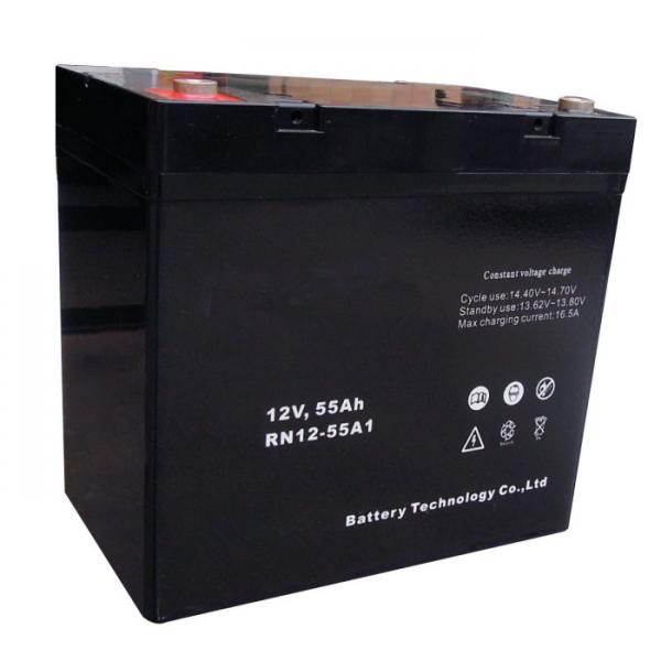 Quality Charging Sealed Lead Acid Batteries 12v 55ah / UPS Rechargeable Battery for sale