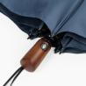 China High End Auto Open Close Umbrella With Straight Wooden Handle 94cm Open Diameter factory