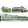 China 3.0m 6.0m Glass Multi Span Greenhouse For Agricultural factory
