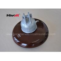 Quality 11 Kv 33 Kv Brown Porcelain Suspension Insulator For Distribution Lines for sale