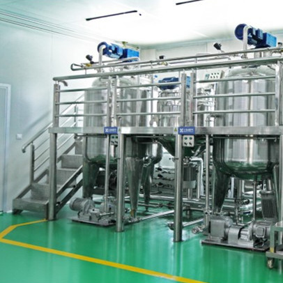 Quality Liquid Soap Cosmetic Mixing Tank Homogenizer And Vacuum for sale