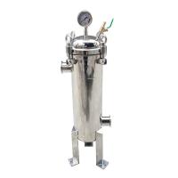 China High Efficiency Stainless Steel #2 Single Bag Filter Housing For Water Beer Wine Edible Oil Syrup Filtration factory