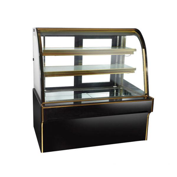 Quality Three Layers Cake Display Refrigerator With Marble , Glass Material 220v 50Hz for sale