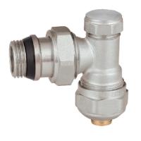 Quality Return Angled Lockshield Isolation Valve 16mmx1/2'' For PEX Pipe for sale