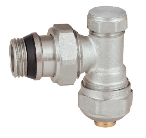 Quality Return Angled Lockshield Isolation Valve 16mmx1/2'' For PEX Pipe for sale