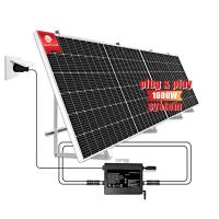 China 1000 Watt 1kw Plug And Play Solar System kit On Grid Home Energy System factory