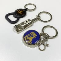 Quality Souvenir Mini Key Ring 3D Metal Enamel Personalised Keychain Bottle Opener Key Ring for sale