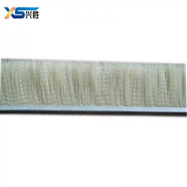 Quality Non Silicone brush pile weather stripping Dust Proof Door Nylon Brush Seal 0.8mm Thick for sale