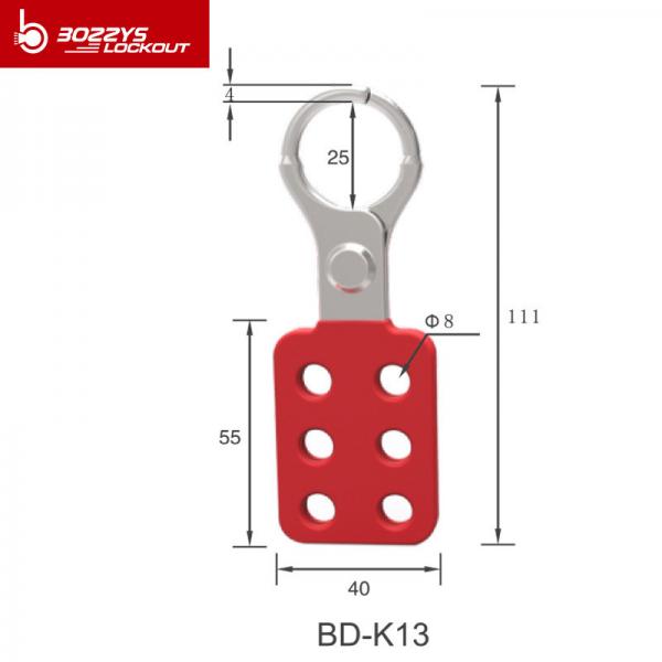 Quality 8 Holes Multiple Lockout Hasp With Engineering Plastic Nylon PA Injection for sale