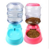China Dog Automatic Drinking Fountain Cat Automatic Feeding Cat Dog Food Bowl Gravity Drinking Basin 3.5L for sale