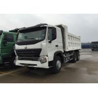 Quality White Color Sinotruk Howo Dump Truck High Fuel Efficiency 30 - 40 Tons For for sale