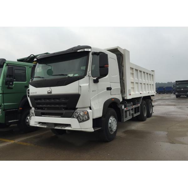 Quality White Color Sinotruk Howo Dump Truck High Fuel Efficiency 30 - 40 Tons For Mining for sale