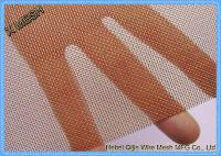 China Pure Copper Metal Wire Mesh Sheets Square Hole Bending Selvage For Shielding factory