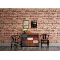 China White and Red Brick Wallpaper for Walls / Non woven Brick Embossed Wallpaper ISO factory