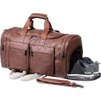 China Genuine Leather Unisex Bag Large Capacity Waterproof Carry on Duffel Bags factory