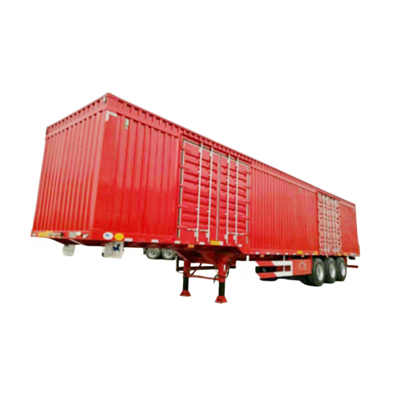 China 2 Axles Cargo Semi Trailer Vehicle Container Rated Capacity 30 - 100T factory