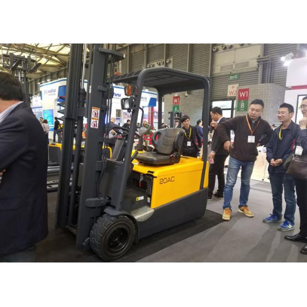 Quality Seated 3 Wheel Electric Forklift Truck 48V Battery 1552mm Turning Radius for sale
