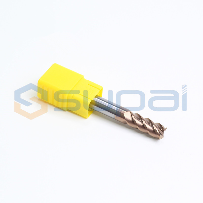 China 4 Flute Solid Carbide End Mill Milling Cutter For Stainless Steel Cemented , Titanium Alloys factory