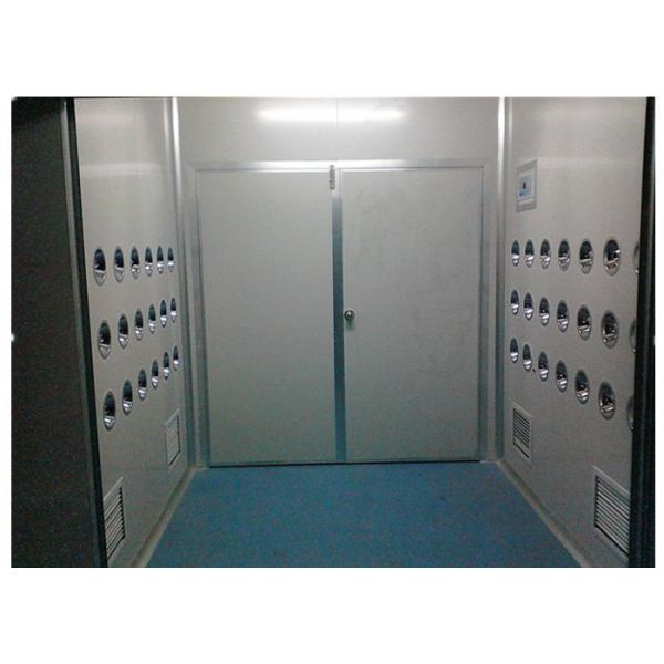 Quality Anti-Static Class 10000 Cargo Air Shower Tunnel For Cosmetic Workshop , Sandwich Panel for sale