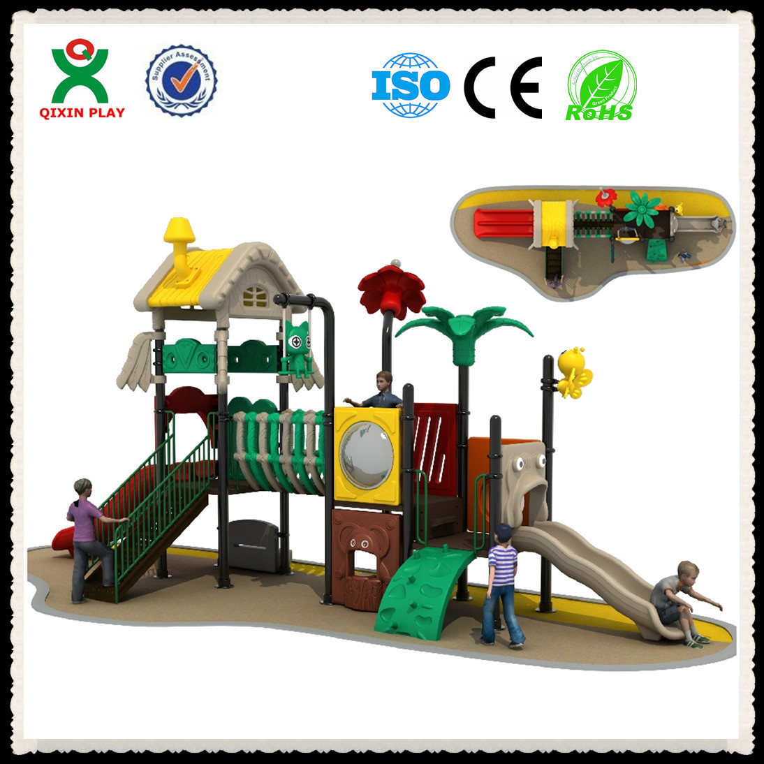 China China Supplier Used Commercial Playground Equipment Sale QX-014B factory