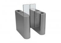 China Security Office Building Access Control Turnstiles Full Height Acrylic Wing Panel factory