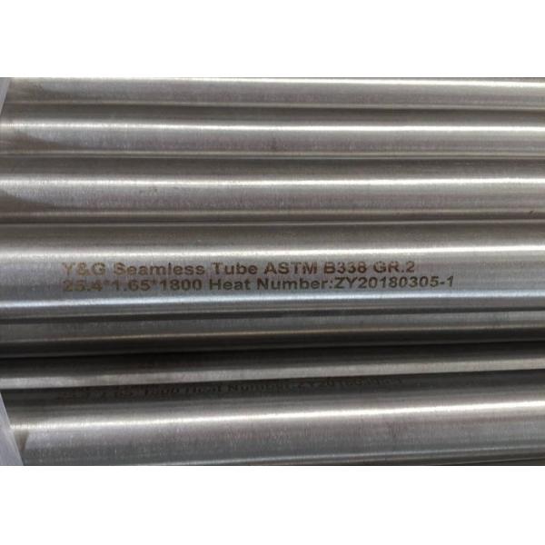 Quality B338 Gr. 2 Seamless Titanium Alloy Tube Good Ductility With Good Toughness for sale