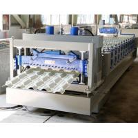 china 0.4-0.8mm Thick Glazed Roof Making Machine , Glazed Tile Roll Forming Machine